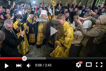 Принесение мощей святителя Спиридона Тримифунтского в Чимкентскую епархию (ВИДЕО)