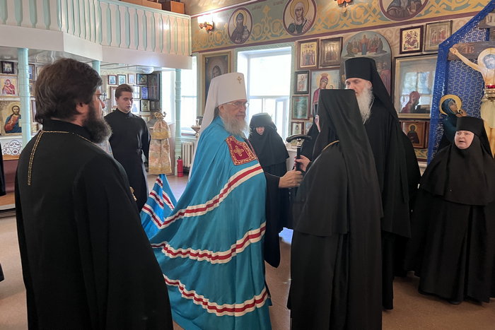 Слово при вручении посоха настоятельнице монастыря в честь иконы Божией Матери «Взыскание погибших» города Астаны игумении Севастиане (Плотниковой)