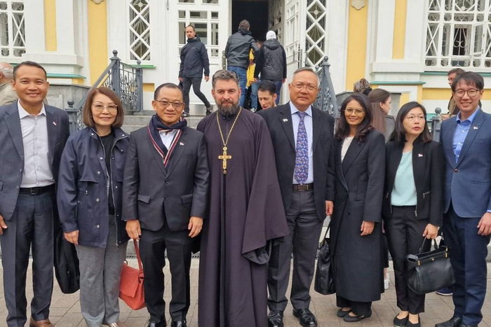 Вознесенский кафедральный собор посетил спикер Парламента Республики Сингапур