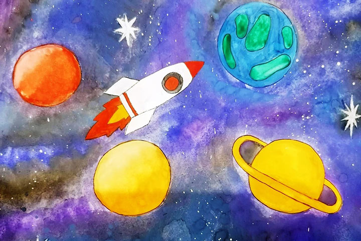 Стартовал дистанционный конкурс детского рисунка, посвященный Дню космонавтики