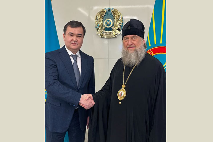 Состоялась встреча Предстоятеля Православной Церкви Казахстана с акимом Астаны Ж.М. Касымбеком