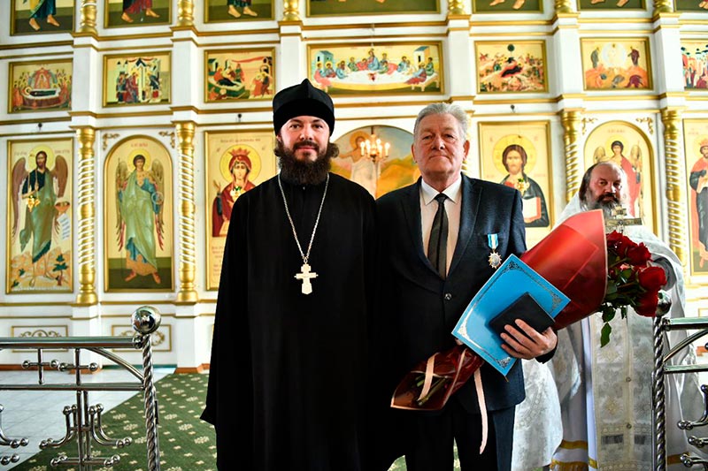 Благотворитель Костанайской епархии награжден орденом Православной Церкви Казахстана 