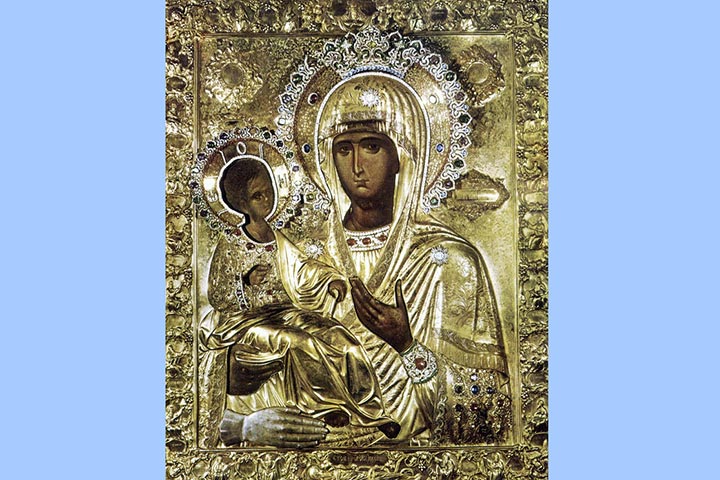 Празднование в честь иконы Божией Матери, именуемой «Троеручица», в Представительстве Православной Церкви Казахстана в Москве 