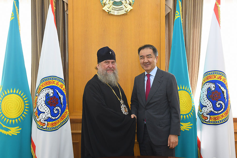 Состоялась встреча Главы Православной Церкви Казахстана с акимом Алма-Аты