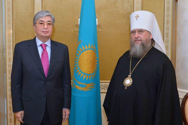 Congratulation of the Metropolitan of Astana and Kazakhstan Alexander to Kassym-Jomart Kemelevich Tokayev on his election as President of Kazakhstan