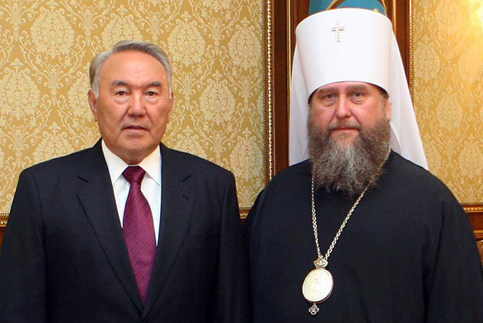 Состоялась встреча Президента Республики Казахстан Н.А. Назарбаева и митрополита Астанайского и Казахстанского Александра
