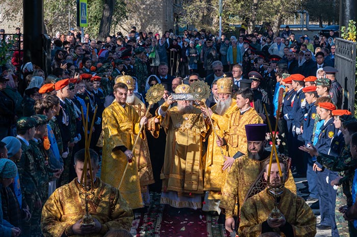 Нетленные мощи, святителя Спиридона, епископа Тримифунтского, принесены в Байконур