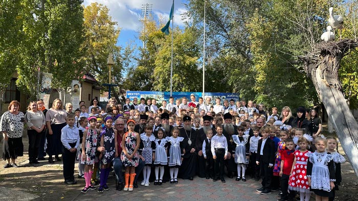 Делегация Керкирской митрополии Элладской Православной Церкви посетила гимназию во имя преподобного Сергия Радонежского в Петропавловске