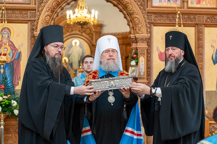 Завершилось пребывание мощей святителя Спиридона в Усть-Каменогорской епархии