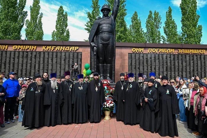В епархиях Казахстанского Митрополичьего округа отметили День Победы