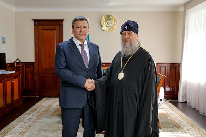 Состоялась встреча Главы Православной Церкви Казахстана с акимом Северо-Казахстанской области