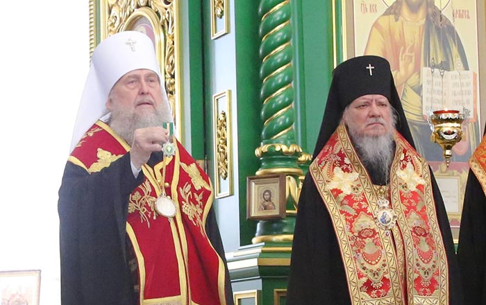 Архиепископ Севастиан награжден орденом Православной Церкви Казахстана