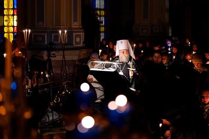 Митрополит Александр совершил первое в наступившем Великом посту чтение покаянного канона святителя Андрея Критского