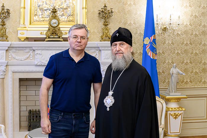 Состоялась встреча митрополита Александра с новоназначенным генеральным консулом России в Казахстане