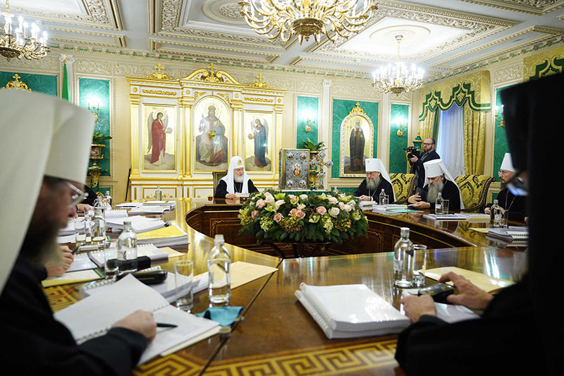 Глава Казахстанского Митрополичьего округа принял участие в заключительном в 2022 году заседании Священного Синода Русской Православной Церкви
