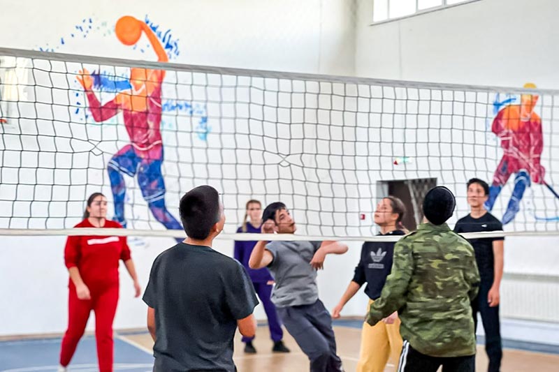 В детском доме «Солнышко» в православной Обители милосердия состоялись соревнования по волейболу