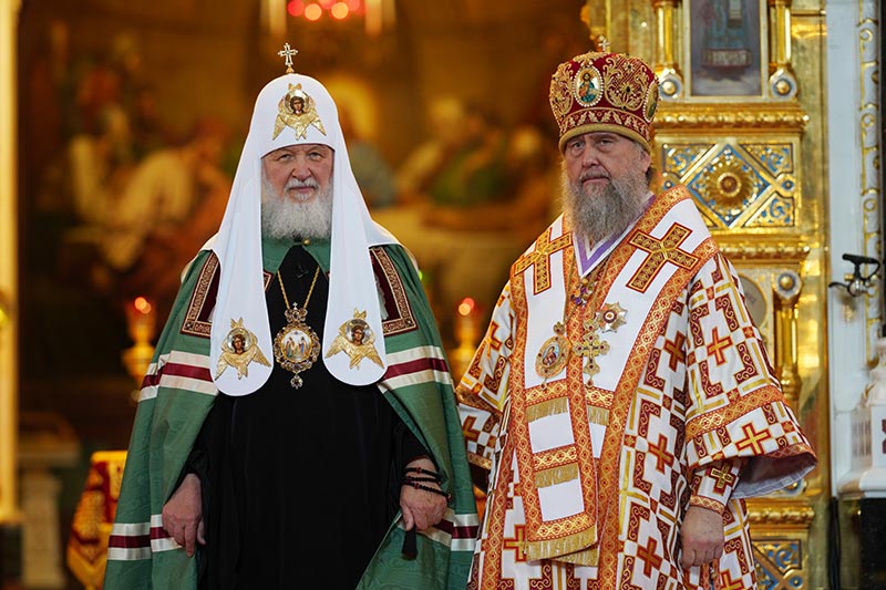 Святейший Патриарх Кирилл удостоил Главу Казахстанского Митрополичьего округа высокой награды Русской Православной Церкви
