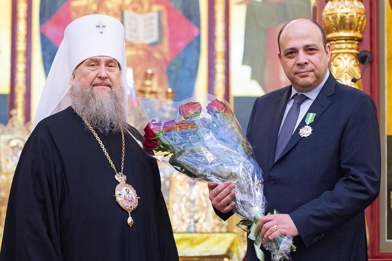 Посол Армении в Казахстане награжден орденом преподобного Севастиана Карагандинского
