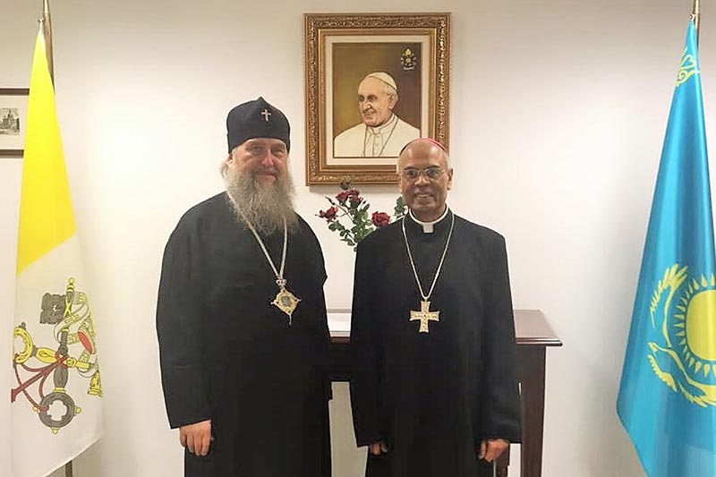 В Нур-Султане состоялась встреча митрополита Астанайского и Казахстанского Александра с послом Ватикана