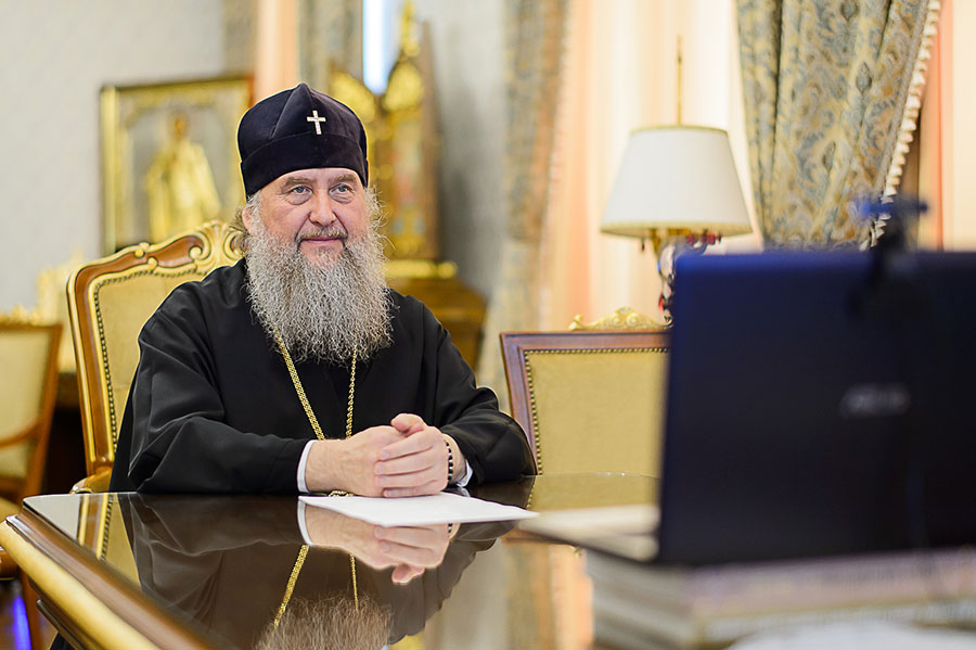 Митрополит Александр возглавил совещание архипастырей Казахстанского Митрополичьего округа в онлайн режиме
