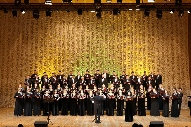 Хор Казахстанского Митрополичьего округа принял участие в концерте «Вечер русской песни»