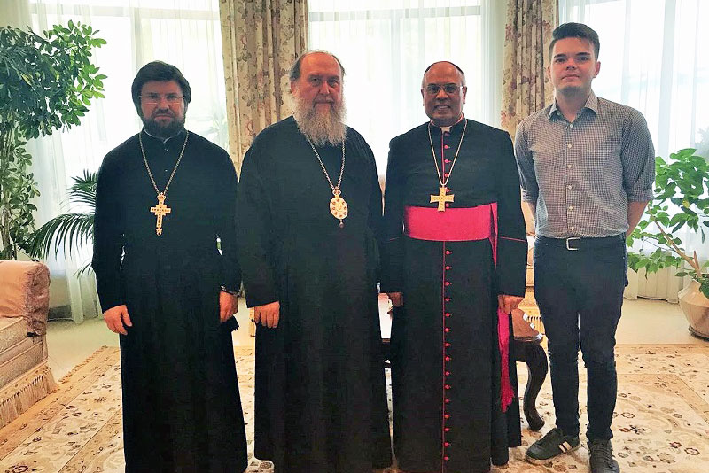 В Астане состоялась встреча митрополита Александра с послом Ватикана в Казахстане