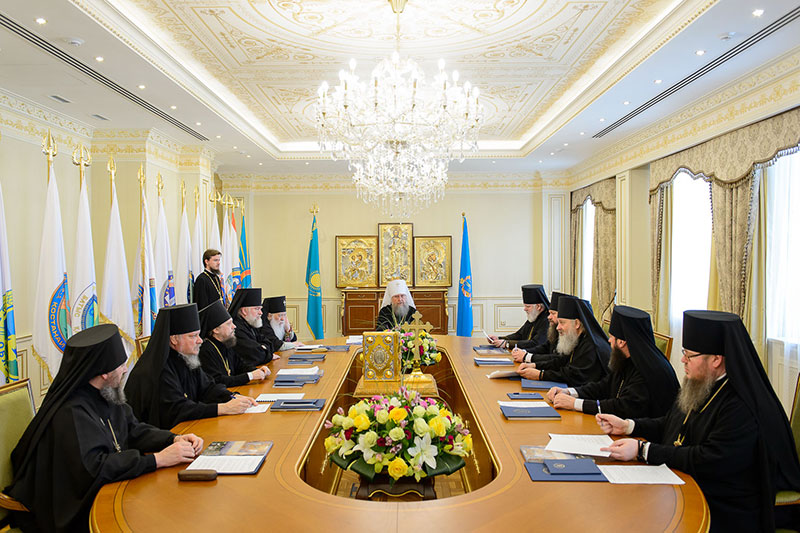Заседание Синода Митрополичьего округа Русской Православной Церкви в Республике Казахстан состоялось в Алма-Ате