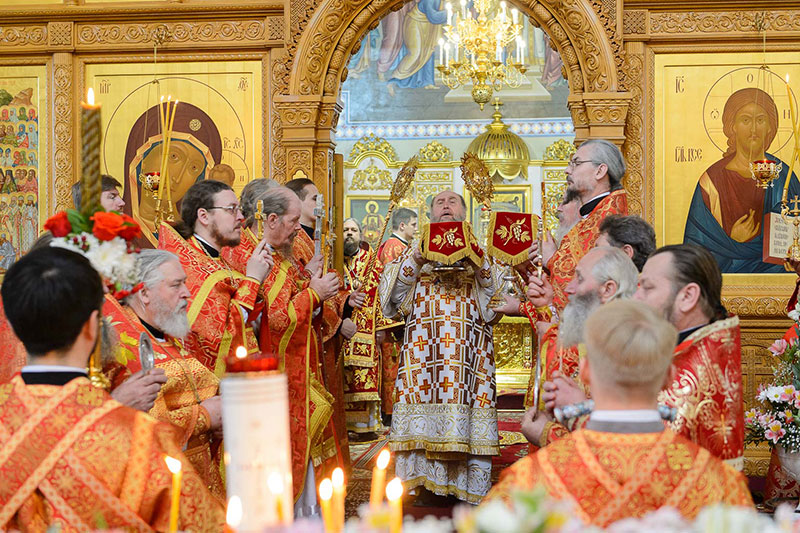 Во вторник Светлой седмицы в Иверско-Серафимовском монастыре Алма-Аты молитвенно отметили престольный праздник
